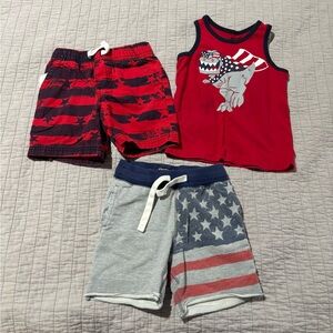 Red Dinosaur Tank and Shorts Set